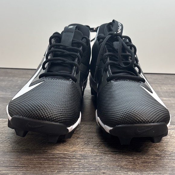 Nike Men's 11 Alpha Menace 4 Shark Football Cleats Black /White NEW - Picture 4 of 9